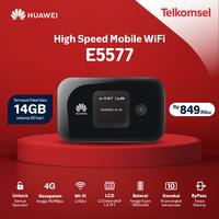 Gambar Mifi Modem Wifi Router 4G Huawei E5577 Telkomsel Unlock Free 14Gb - Hitam dari Edison Comp undefined 1 Tokopedia