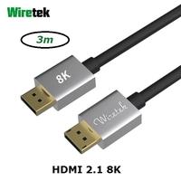 Gambar Kabel HDMI 2.1 Ultra High Speed HDMI 8K 60Hz HDR eARC 3 meter WIRETEK dari Tokomipo undefined 1 Tokopedia