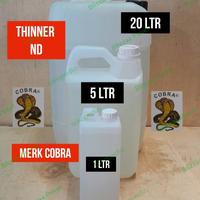 Gambar Thinner ND 20 liter Cobra Thiner ND Cobra 1L 5L 20L Tiner ND Jerigen Paint - 20L Instan dari Blizzaa SMJ Pusat undefined 1 Tokopedia