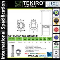 Gambar TEKIRO Kunci Sok 19 mm PANJANG Stang 1/2" inch 6 PT Deep Wall Baja Chrome Vanadium Anti Karat JIS Quality ASLI JAMINAN BRANDED OFFICIAL STORE dari myHIU Official Store undefined 2 Tokopedia