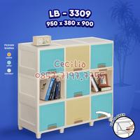 Gambar [NAPOLLY] LEMARI PAKAIAN PLASTIK LACI LOCKER BOX 2 SUSUN 3 SUSUN - 3206 - Apple, Tanpa Bubble dari Cecilio undefined 1 Tokopedia