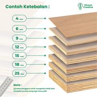 Gambar 200 x 10 cm TEBAL 9 mm PAPAN KAYU MULTIPLEK / MERANTI / TRIPLEK / ALBA dari Elnova Creative undefined 4 Tokopedia