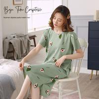 Gambar Baju Tidur Daster Wanita Import Dress Piyama Lucu Wanita ALL SIZE - Blue tree Skirt dari ARR Store Indonesia undefined 4 Tokopedia