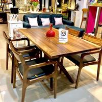 Gambar Meja makan kayu trembesi 4 kursi (khusus manado) dari Aspen Furniture undefined 1 Tokopedia