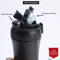 Gambar GELAS KOPI 400ML 2 FUNGSI VACUUM MUG COFFEE TUMBLER THERMOS STAINLESS - Putih dari Toso Mart undefined 5 Tokopedia