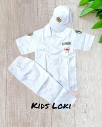 Gambar kostum DOKTER KECIL baju karnaval seragam profesi anak baju anak - Putih, 1 (2-3th) dari KIds Loki undefined 3 Tokopedia