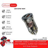 Gambar WEKOME WPC41PD 30W USB C + USB A Super Fast Car Charger Mobil dari Bima Accessories Bali undefined 1 Tokopedia