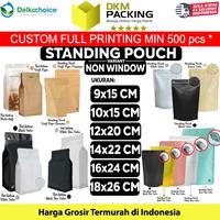 Gambar Standing Pouch VARIAN NON WINDOW DELKOCHOICE Plastik Klip TERMURAH - FB Matte, 18x28cm dari dkm packing undefined 1 Tokopedia
