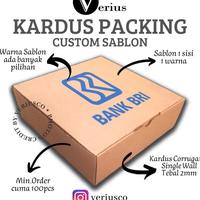 Gambar kardus packing custom sablon / box hampers gift box sablon logo - 15 x 15 x 5 cm dari Agen Kardusku undefined 3 Tokopedia