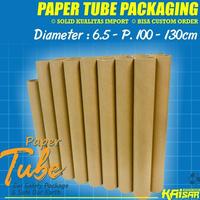 Gambar selongsong tabung kardus cones ø 6.5 -120 cm / paper core tube karton - 10 CM dari Agen Kardusku undefined 1 Tokopedia