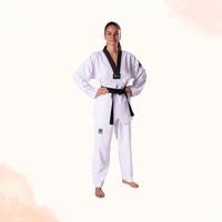 Gambar Baju Taekwondo Kerah Hitam - Dobok Kwon Premiere Plus - 190 dari Taekwondo-Store undefined 2 Tokopedia