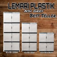 Gambar Lemari Plastik Lemari Pakaian 4 SUSUN POLOS - 4 susun, Abu-abu dari Subur Berkat undefined 1 Tokopedia