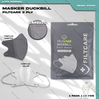 Gambar MASKER DUCKBILL FILTCARE ISI 10PCS Warna Silver Abu Muda Surgical Mask - DBFILT SILVER dari SUHU undefined 3 Tokopedia