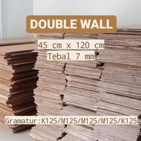 Gambar karton sheet kardus lembaran double wall 45 x 120 cm, tebal 7 mm dari Oemah Packaging undefined 1 Tokopedia