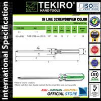 Gambar TEKIRO Obeng Gagang Kristal ( In-Line ) Plus (+) 2,5 x 100 mm dari myHIU Official Store undefined 2 Tokopedia