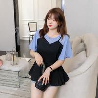Gambar Blouse Salfa Merah Mustard Biru Bahan moscrepe fit to ld 100cm dari Gabriella Tokopedia undefined 4 Tokopedia