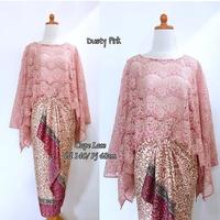 Gambar SETELAN KEBAYA CAPE BRUKAT / KEBAYA BATWING WANITA - MOCCA dari Kebaya Nusantara Store undefined 5 Tokopedia