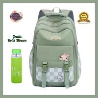 Gambar Tas Ransel Anak Perempuan Motif Catr01 Gratis Botol Minum Sd Smp Sma - Ungu dari KebunKoe undefined 4 Tokopedia