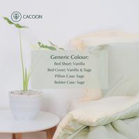Gambar Cacoon TENCEL Lyocell Sprei Set Bed Cover - Minty Mornings - 120x200, Polos dari Cacoon Home undefined 3 Tokopedia
