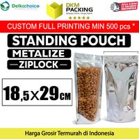 Gambar Standing Pouch 18.5x27cm Clear Metalize Alumunium Plastik Klip Ziplock dari dkm packing undefined 1 Tokopedia