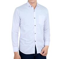 Gambar Kemeja Formal Slim Fit Pria Katun Pink LNG 1618 - Ukuran M,L,XL - Navy, Pendek Baju Casual Hitam Navy Panjang - LNG 1791, L dari Gudang Fashion Id undefined 5 Tokopedia