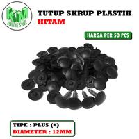 Gambar Tutup Skrup Plastik Model Plus - Dop Screw Cap Cover Penutup Sekrup - Hitam dari KM Onlinshop undefined 3 Tokopedia
