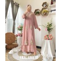 Gambar Baju Gamis Kaftan Wanita Terkini Modern Arabella Kafta Mewah Pesta - Grey dari PACOL GOANG GROSIR undefined 2 Tokopedia