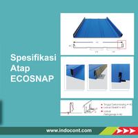 Gambar Atap baja ringan spandek Ecosnap 450 Kencana AZ 150 - 0.30 dari Indocont undefined 2 Tokopedia