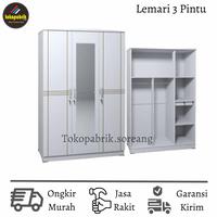 Gambar lemari pakaian 3 pintu Lemari Pakaian Olympic Murah dari tokopabrik official soreang undefined 1 Tokopedia