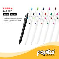 Gambar Zebra Sarasa R Series Gel Pen 0.4 mm Pulpen - BLACK dari Popitoi undefined 1 Tokopedia