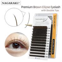 Gambar NAGARAKU DARK BROWN ELLIPSE EYELASH EXTENSION SPLIT EYELASH SOFT EYELA dari suppliereyelash undefined 1 Tokopedia