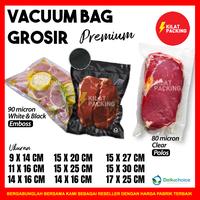 Gambar Plastik Vacuum PREMIUM Bag Makanan POLOS EMBOSS Vakum DELKOCHOICE - EMBOSS, 17x30 cm dari kilat packing undefined 3 Tokopedia