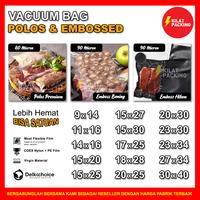 Gambar Plastik Vacum Bag Vacuum Sealer Delkochoice POLOS / EMBOSSED SATUAN - POLOS 80mic, 20cm x 25cm dari kilat packing undefined 3 Tokopedia