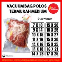 Gambar VACUUM BAG POLOS / PLASTIK VACUUM DELKOCHOICE UKURAN MEDIUM SATUAN - 20CM X 25CM dari kilat packing undefined 3 Tokopedia