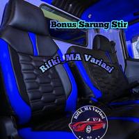 Gambar sarung jok mobil dyna 130 HT / cover jok mobil truk Dyna 130 variasi - Merah dari Rifki MA Variasi undefined 1 Tokopedia