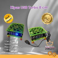 Gambar Kipas Fan USB Turbo dengan Grill pelindung dari suncell undefined 2 Tokopedia