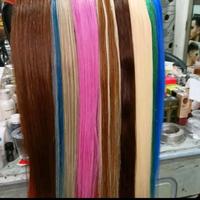 Gambar extension rambut asli (2) - ungu 50 cm, 100 helai dari Maharanisalonparahyangan undefined 4 Tokopedia