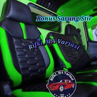 Gambar sarung jok mobil dyna 130 HT / cover jok mobil truk Dyna 130 variasi - Merah dari Rifki MA Variasi undefined 3 Tokopedia