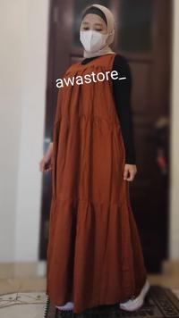 Gambar SAQILA MAXY DRESS - MAROON dari Awa Store Depok undefined 3 Tokopedia