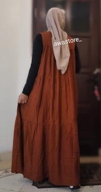Gambar SAQILA MAXY DRESS - MAROON dari Awa Store Depok undefined 4 Tokopedia