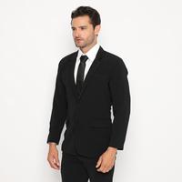 Gambar Wayne Carter Jas Pria Hitam Slimfit Kancing Dua HT01 - Hitam, XS dari Jas House Official undefined 3 Tokopedia