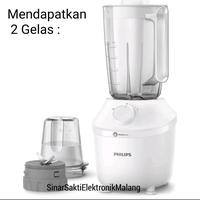Gambar Blender Philips HR 2042 HR2042 1 Liter 1L Plastik Putih Phillips / 10 dari Sinar Sakti Elektronik Malang undefined 2 Tokopedia