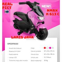 Gambar motoran aki anak nmax pmb k613c motor aki nmax new motor aki anak nmax - pink dari LARIS JAYA SEPEDA undefined 3 Tokopedia