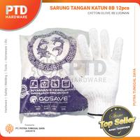 Gambar Sarung Tangan Kerja Katun Putih / Safety Glove Proyek 8B Lusinan dari PTD Hardware undefined 1 Tokopedia
