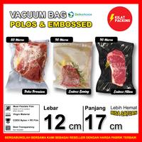 Gambar Plastik Vacum Vacuum Bag POLOS / EMBOSS Vakum Sealer Delkochoice 12x17 - EMBOSS 90mic dari kilat packing undefined 1 Tokopedia