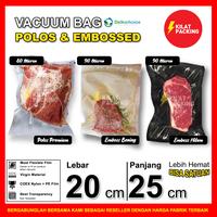Gambar Plastik Vacum Vacuum Bag POLOS / EMBOSS Vakum Sealer Delkochoice 20x25 - EMBOSS HITAM 90 dari kilat packing undefined 1 Tokopedia