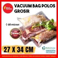 Gambar PLASTIK VACUUM VACUM VAKUM BAG SEALER MAKANAN POLOS DELKO 27x34 SATUAN dari kilat packing undefined 1 Tokopedia