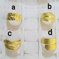 Gambar Cincin lapis emas 24k motif mewah - d dari Pengrajin aksesoris undefined 1 Tokopedia