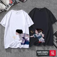 Gambar Kaos couple pasangan pacar anime cowok cewek big size lengan pendek dari Dominicproduct undefined 1 Tokopedia