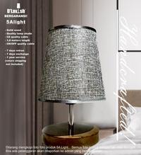 Gambar D'Lavish Bali Wood - Lampu Meja Hias/Nakas/Tidur Tinggi 27 cm Bahan Kayu Solid Finishing Bagus Bebas Rayap Cocok Untuk Kamar Tidur Ruang Makan Ruang Tamu Ruang Kerja Butik Café Hadiah Ulang Tahun Pernikahan Rumah Baru Anak Orang Tua dari 5alight undefined 2 Tokopedia